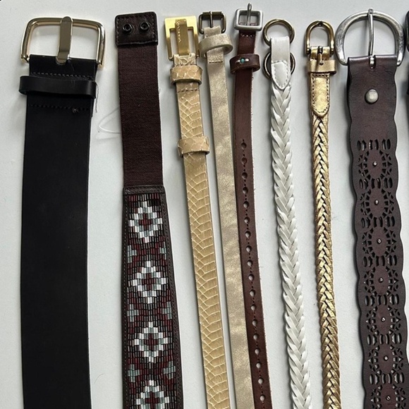 Anthropologie Ralph Lauren Lucky Brand  Via Spiga  Vintage Belt Collection Lot - Picture 5 of 8